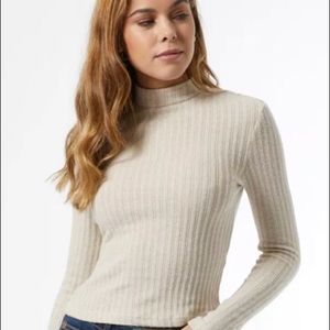 Oatmeal Brushed funnel neck